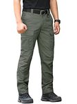 CARWORNIC Men's Tactical Trousers Waterproof Cargo Trousers Lightweight Outdoor Hiking Pants for Men Casual Work Trousers Ripstop Military Army Combat Pants with Multi Pockets