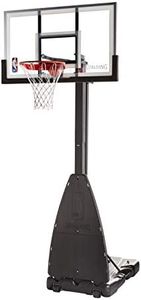 Spalding NBA Portable Basketball System - 54" Glass Backboard
