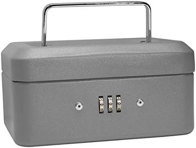 BARSKA 6 Inch Cash Box with Combination Lock