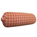 Grip Yoga & Meditation Cotton Filling Bolster Pillow for Restorative Asanas & Inversion Postures That Provides Relaxation & Body Support (Orange Colour)