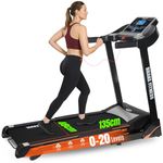 Branx Fitness 'Cardio Pro' Touchscreen Console Treadmill – HUGE 125 x 45cm Running Deck –CERTIFIED 17.5km/h - 6hp - 0-20 Level Auto Incline - Body Fat Readout – UK Based Company
