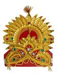 BookMyCostume Shri Ram Hindu God Crown Mukut Kids & Adults Fancy Dress Costume Accessories Free Size