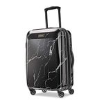 American Tourister Moonlight Hardside Expandable Luggage with Spinner Wheels, Black Marble, Carry-On 21-Inch, American Tourister Moonlight Hardside