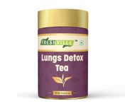 Freshville Anti Pollution & Anti Smoking Herbal Drink Lungs Detox Tea | 100% Pure & Natural | Loose Leaves | Helps in Detoxify the Lungs with the goodness of Moringa, Rose Petals, Peppermint, Lemongrass, Hibiscus, Cinnamon, Mulethi, Tulsi, Fenugreek, Ginger, Tea - 50 Gm