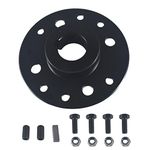 CPVNQMDG Black Steel Sprocket Hub for Go Kart 1" Bore & 1/4" Keyway for Mini Bike 212cc 196cc 6.5hp Dune Buggies Drift Trike Heavy Duty Go Kart Cart with Hardware Kit