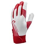 Nike Adult Hyperdiamond 2.0 Batting Gloves Red | White Large