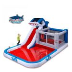 Blast Zone Shark Park Inflatable Water Park Bouncer