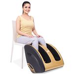 JSB HF72 Leg and Foot Massager Machine with Vibration Kneading Heat & Roller for Feet Calf & Arthritis Pain Relief Improves Blood Circulation