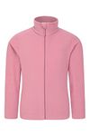 Mountain Warehouse Camber II Kids Full-Zip Fleece - Comfy, Lightweight Sweatshirt, Full-Zip & Anti-Pill, for Boys & Girls - for Spring Summer, Camping, Outdoors & Hiking Pink 11-12 Years