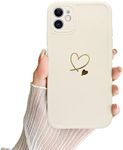 Case for iPhone 12, Cute Gold Love-