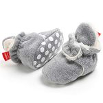 Meckior Newborn Infant Baby Girls Boys Warm Fleece Winter Booties First Walkers Slippers Shoes