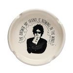 EK DO DHAI Bob Dylan Ashtray | Round in Shape | Classic Style | Ceremic Material | Light Weighted | Perfect for Gift & Occassion (Bob Dylan Ashtray)