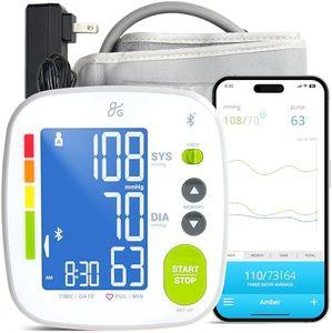 Bluetooth Blood Pressure Monitor Cuff by Balance with Upper Arm Cuff, Digital Smart BP Meter with Large Display, Set Also Comes with Tubing and Device Bag (Bluetooth)