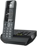 Gigaset Family A - Cordless DECT Telephone with an Answering Machine - Timeless and Elegant Design - Excellent Audio Quality, Black [UK Version]