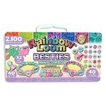 RAINBOW LOOM Bandai Loomi-Pals Besties Mini Combo Jewellery Maker Crafts | Friendship Bracelet Making Kit for Boys and Girls | Rubber Band Bracelet Kit | Loom Band Accessories with Charms