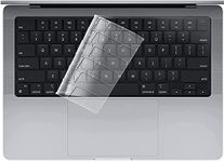 Laprite Ultra Premium Thin Keyboard Cover Protector for New MacBook Pro 14 Inch 2021 Release Model A2442 and MacBook Pro 16 inch 2021 Release Model A2485, TPU