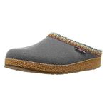 HAFLINGER Women's Grizzly Zig Zag Clog, Grey, 10