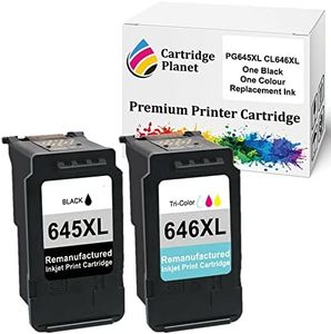 Cartridge Planet 1 Black and 1 Colour Compatible Ink for Canon PG-645XL CL-646XL PG645XL CL646XL for Canon MG2460 MG2560 MG2960 MG2965 MG3060 MX496 TR4560 TR4660 TR4665 TS3160 TS3165 TS3166 TS3360 T..