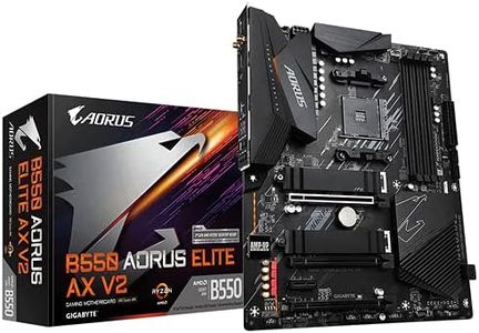 GIGABYTE B550 AORUS ELITE AX V2 (AMD Ryzen 5000/B550/ATX/True 12+2 Phases Digital VRM/PCIe4.0/DDR4/USB3.2 Gen 1/Realtek ALC1200/Intel WiFi 6/2xM.2 Thermal Guard/2.5 GbE LAN/HDMI/DP/Gaming Motherboard)