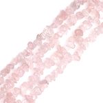 GEM-Inside Rose Quartz Chips 5-8mm Gemstone Semi Precious for Jewellery Making 34" per Strand