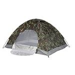 PetHot Camping Tent Waterproof 2-3 Person Camouflage Fishing Hunting Tent 200cm x 150cm x 110cm