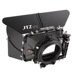 JTZ DP30 Pro Cine Carbon Fiber 4x4" Matte Box with 15mm/19mm Rail Rod Clamp for Sony FS5 FS7 A7 A7R A7S II III A9 Canon C100 C300 C500 5D 6D 7D Mark II III IV ARRI RED BMD Blackmagic BMPCC BMCC Pocket Panasonic GH3 GH4 GH5 GH5s Dslr Camera Video Camcorder Film Shooting