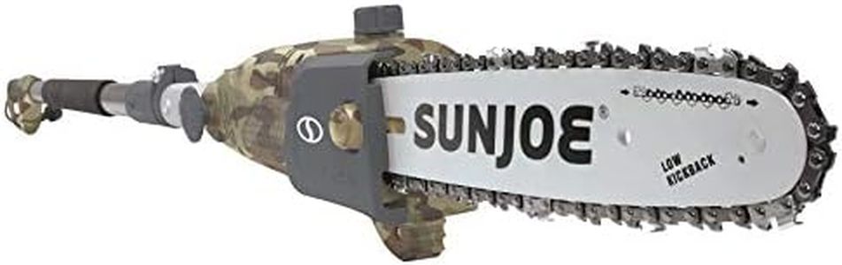 Sun Joe SWJ803E-CMO Sun Joe 10-Inch 8-Amp Multi-Angle Telescopic Electric Pole Chain Saw, Camo