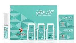 Lash Lift Kit Upgraded Version Glue Complete Eyelash Perm Kit 2024, for Professional Eyelash Lash Extensions, Lash Lifts, Lash Curling, Semi-Permanent Curling Perming Wave (BLUE KIT)