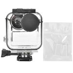 20m Depth Waterproof Touching Adjustable Case Protective Cover Diving Accessory for GoPro MAX Panorama Action Camera Anti-Scratch PC + 316 Stainless Steel + Tempered Glass