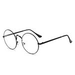 Retro Round Glasses Clear Lens Non-