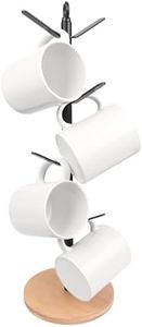 simesove Drying Storage Rack Holder Home Storage Mug Hooks Multipurpose Display Stand Metal Tree Shape Mug Coffee Cups Stand with 8 Hooks