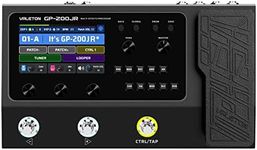 VALETON GP-200JR Multi Effects Processor Multi-Effects Pedal with Expression Pedal FX Loop MIDI I/O Guitar Bass Effects Pedal Amp Modeling IR Cabinets Simulation Stereo OTG USB Audio Interface