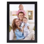 Giftgarden 5x7 Picture Frame Black, 5 by 7 Thin Photo Frame for Wall and Tabletop Display, Single