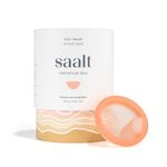 Saalt Menstrual Disc – Reusable Period Disc for 12-Hour Protection – BPA & Latex Free – Easy Removal – Soft, Flexible, and Comfortable – Size Small, Coral