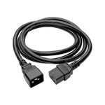 Tripp Lite Heavy-Duty Computer Power Extension Cord for Servers and Computers 20A, 12AWG (IEC-320-C19 to IEC-320-C20) 6-ft.(P036-006)