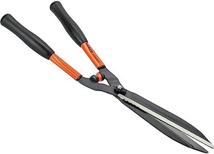 Bahco P51-F Hedge Shears with Steel Handles, 3-Inch, Black