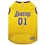 Pets First NBA Los Angeles Lakers Dog Jersey, X-Large - Tank Top Basketball Pet Jersey