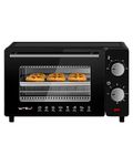 WOLTU Mini Oven 10 liters, 650 watt Toaster Oven | Pizza Oven | Baking Tray with Timer Mini Oven for Pizza, Toast, Turkey, Hot Dogs Black BF14sz