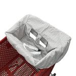 Shopping Cart Cover | High Chair and Grocery Cart Cover for Babies, Kids, Infants (Gray Chevron)