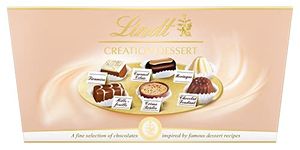 Lindt Creation Dessert - 18 Assorted Fine Dark, Milk and White Chocolate Box Medium, 173g - Gift Present or Sharing Box - Birthday, Celebrations, Congratulations, Thank you (Packaging may vary)