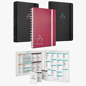 Bright Line Eating Bundle | Includes BLE Journal Collection (Berry), Gratitude Journal, 5 Year Journal, Grocery Shopping List, Food Plan Magnet & Food Plan Pocket Guide