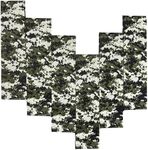 EVERY-VILLE Where EVERYone is Welcome 6-Pack 100% Cotton Bandanas - Holiday Gifts for Men Women, Camo