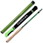 DRAGONtail Foxfire zx280 Zoom Zoom Fiberglass - Hybrid Tenkara Rod, Level Line Kit - Green