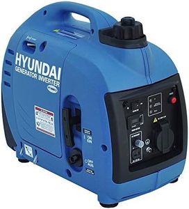 HYUNDAI Inverter Stromgenerator HY1000Si D, mobiler Notstrom-Generator, Notstromaggregat, 1 kW Stromerzeuger, Benzin Stromaggregat, leise und leicht