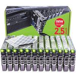 WorkDone 12-Pack 2.5" T440 T640 R430 T430 R630 T630 R730xd R830 R930 T620 R720 R820 Drive Caddy - G176J Compatible for Dell PowerEdge Servers - Sled Sticker Labels - Manual - Additional Tray Screws