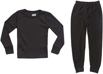 At The Buzzer Thermal Underwear Set for Boys 95362-Black-10/12