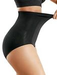 momcozy Tummy Control Shapewear Panties, High-Waist Body Shaper, Seamless Shaping Underwear for Postpartum & Daily Dress Black