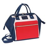 VISMIINTREND Mini Diaper Bag Backpack for Mothers for New Born Baby Boy and Girl Products Carry & Travel | Mother, Maternity, Hospital | Gifts for Mom to be | Customized | Small (Red White)