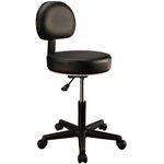 Master Massage Backrest Massage Stool Black, 1 Count