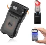 WUBEN X3 EDC Keychain Flashlight with Rechargeable Charging Box 180 Degree Rotating Head Mini Flashlight Ip65 Waterproof Magnet Pocket Flashlight 10 Mode Type-C Lanyard for Camping, Outdoor, Gift